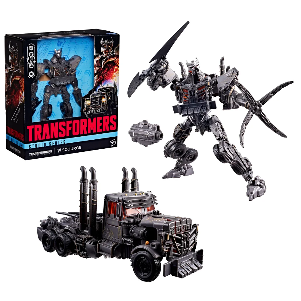 Transformers Toys Studio Series Rise of the Beasts Scourge 8.5-inch Action Figure, 8+ Image 1