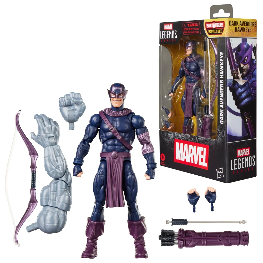 Marvel Legends Series Dark Avengers Hawkeye, Dark Avengers Comics Action Figure Image 1