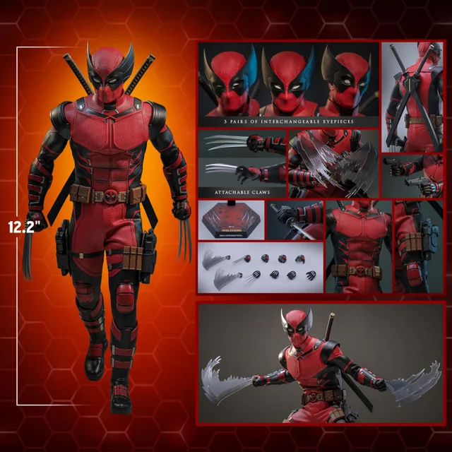 Hot Toys 1/6 Scale Deadpool & Wolverine Wolverinepool Statue (31cm)