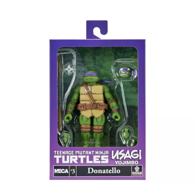 NECA Teenage Mutant Ninja Turtles X Usagi Yojimbo Donatello Ulimate 7 Inch Scale Action Figure