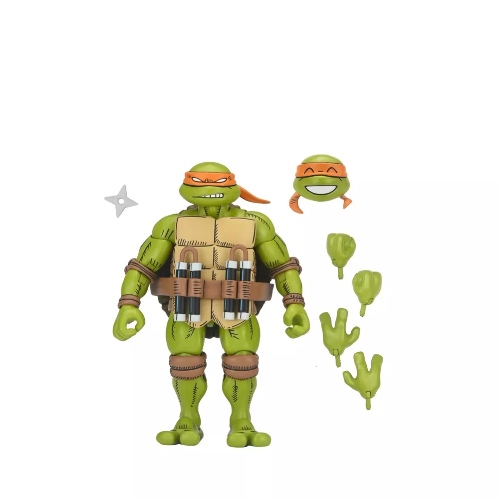 NECA Teenage Mutant Ninja Turtles X Usagi Yojimbo Michelangelo Ulimate 7 Inch Scale Action Figure Image 1