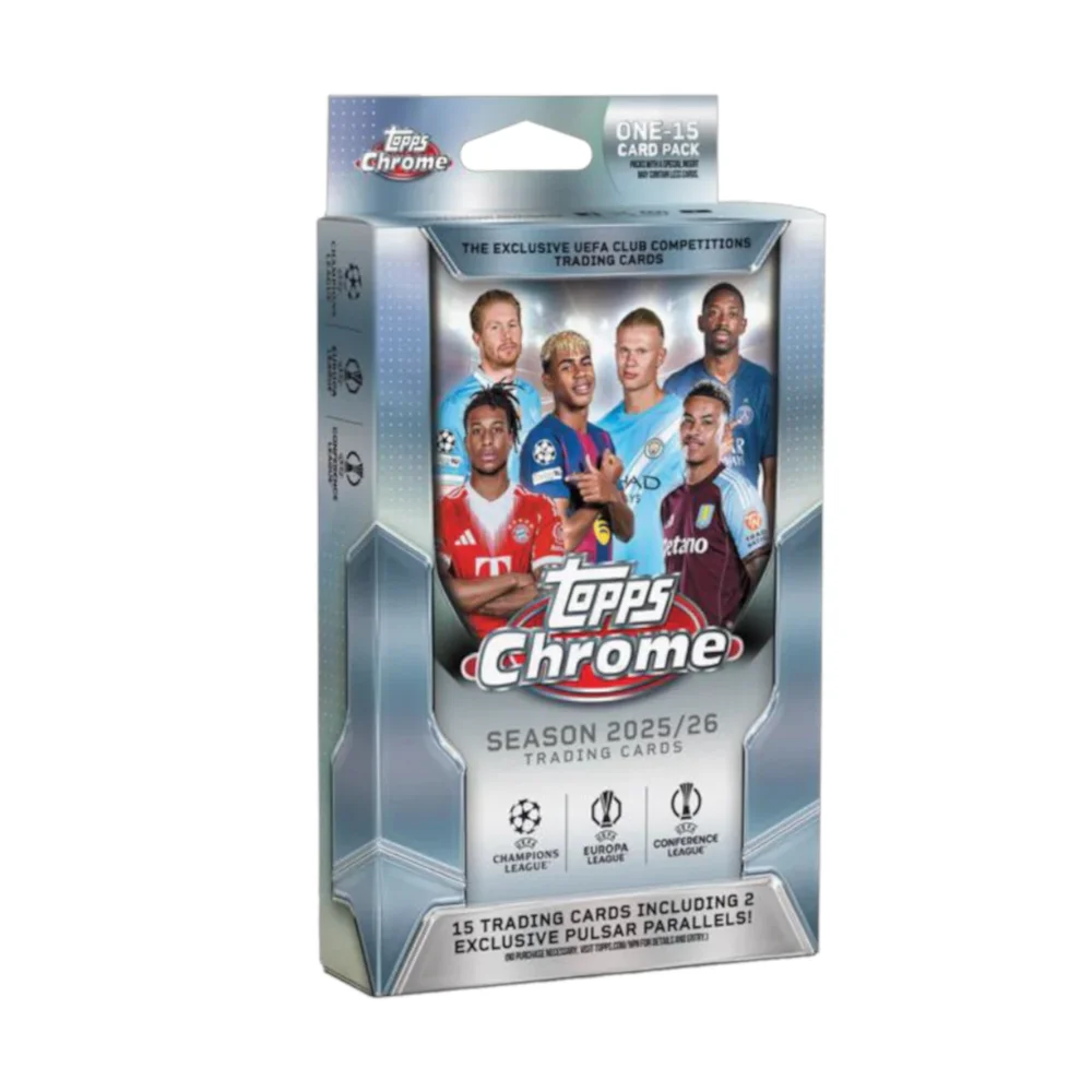 Topps Chrome® UEFA Club Competitions 2025-26 Hanger Box Image 1