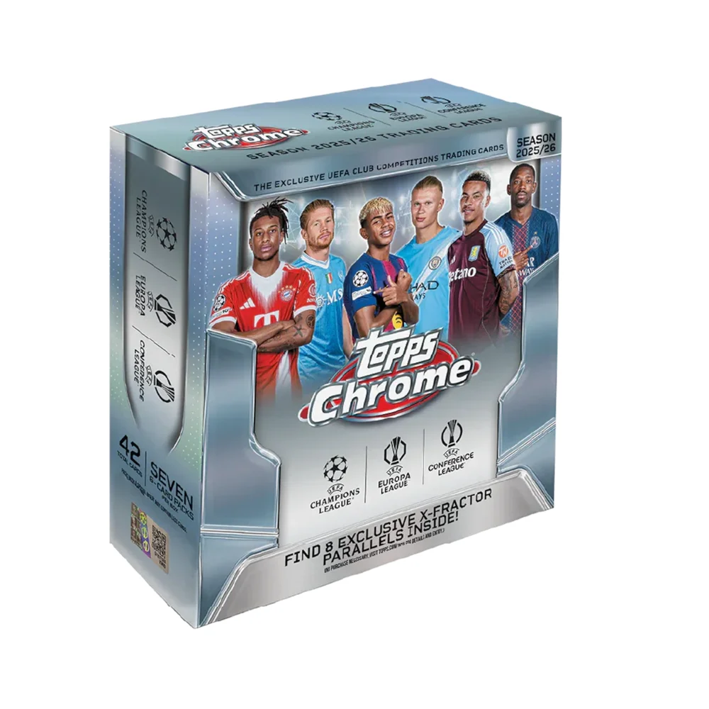 Topps Chrome® UEFA Club Competitions 2025-26 Mega Box Image 1