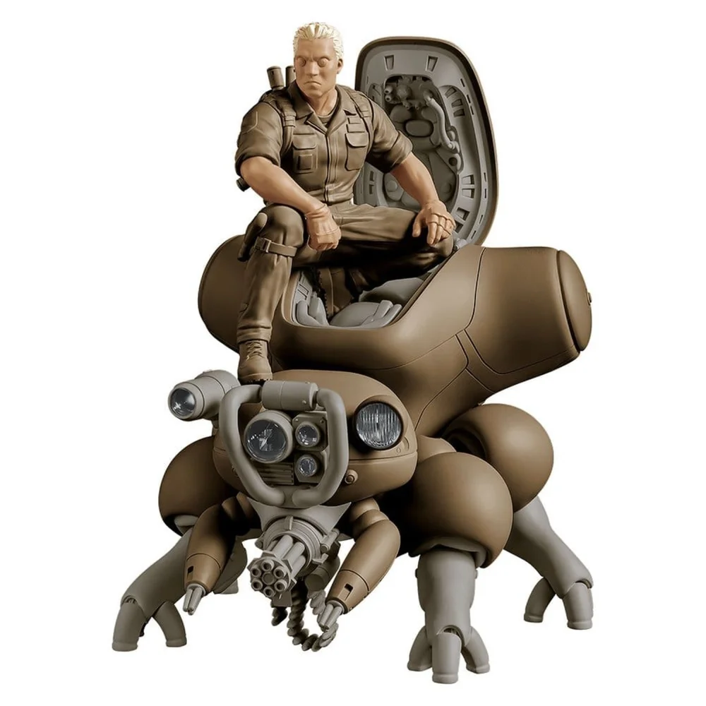 Ghost in the Shell PLAMAX minimum factory Plastic Model Kit Batou with Fuchikoma 8 cm Image 1