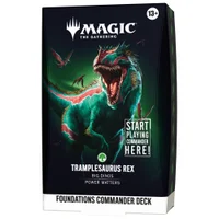 Magic: The Gathering Foundations Tramplesarus Rex Starter Commander Deck