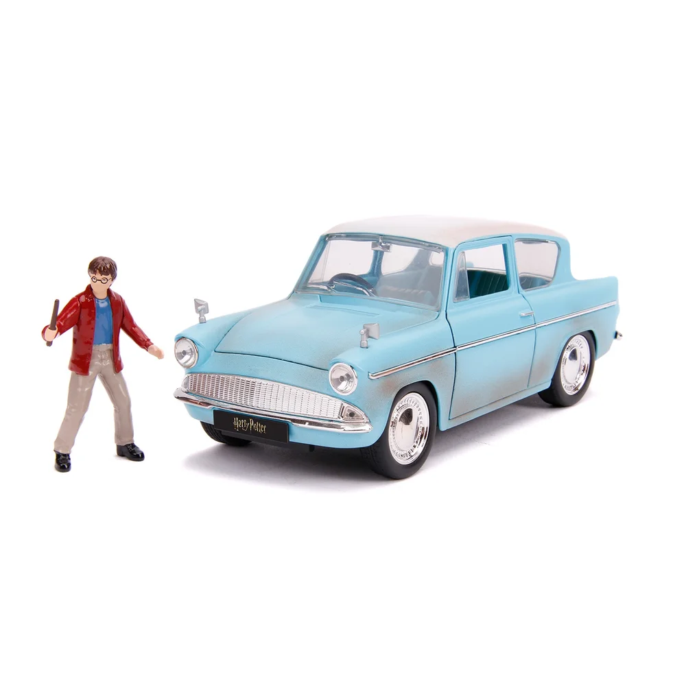 Harry Potter 1959 Ford Anglia W/Figure 1:24 Jada Toys Image 1
