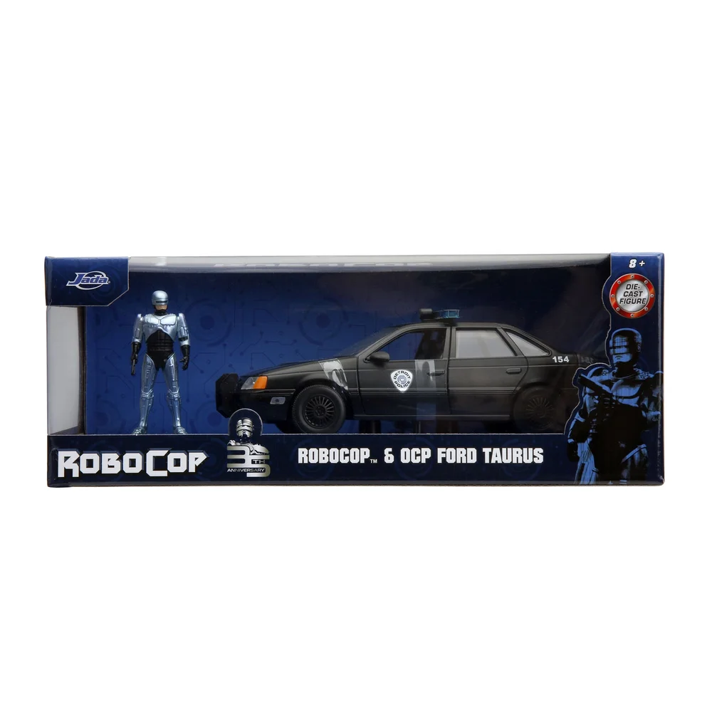 Robocop 1986 Ford Taurus W/Figure 1:24 Jada Toys Image 1
