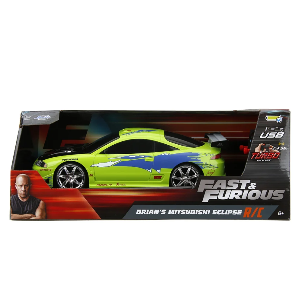 Fast & Furious RC 1995 Mitsubishi Eclipse 1:16 Jada RC Image 1