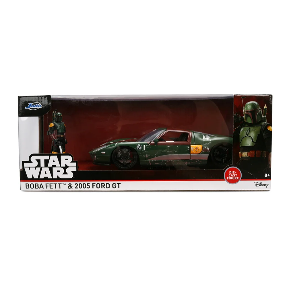 Star Wars Boba Fett 2005 Ford Gt W/Fig 1:24 Jada Toys Image 1