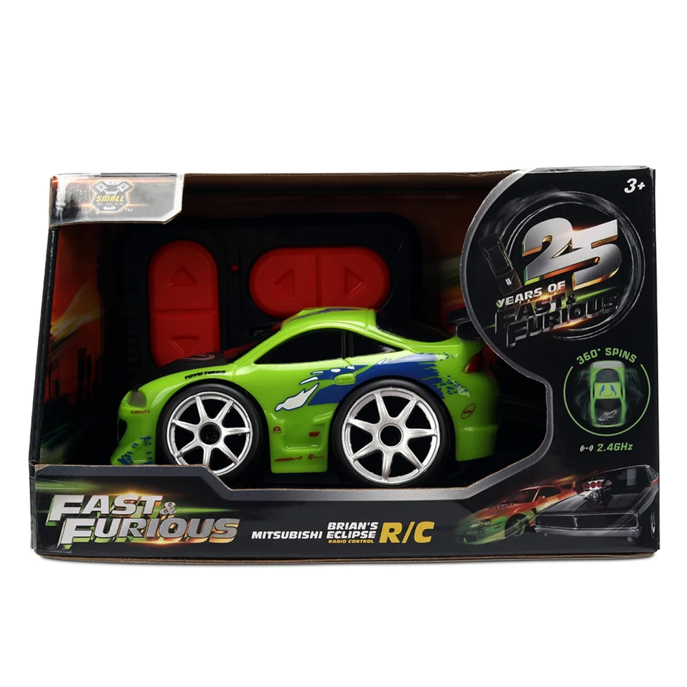Fast & Furious Small Blocks RC Mitsubishi Eclipse 1:28 Jada RC Image 1