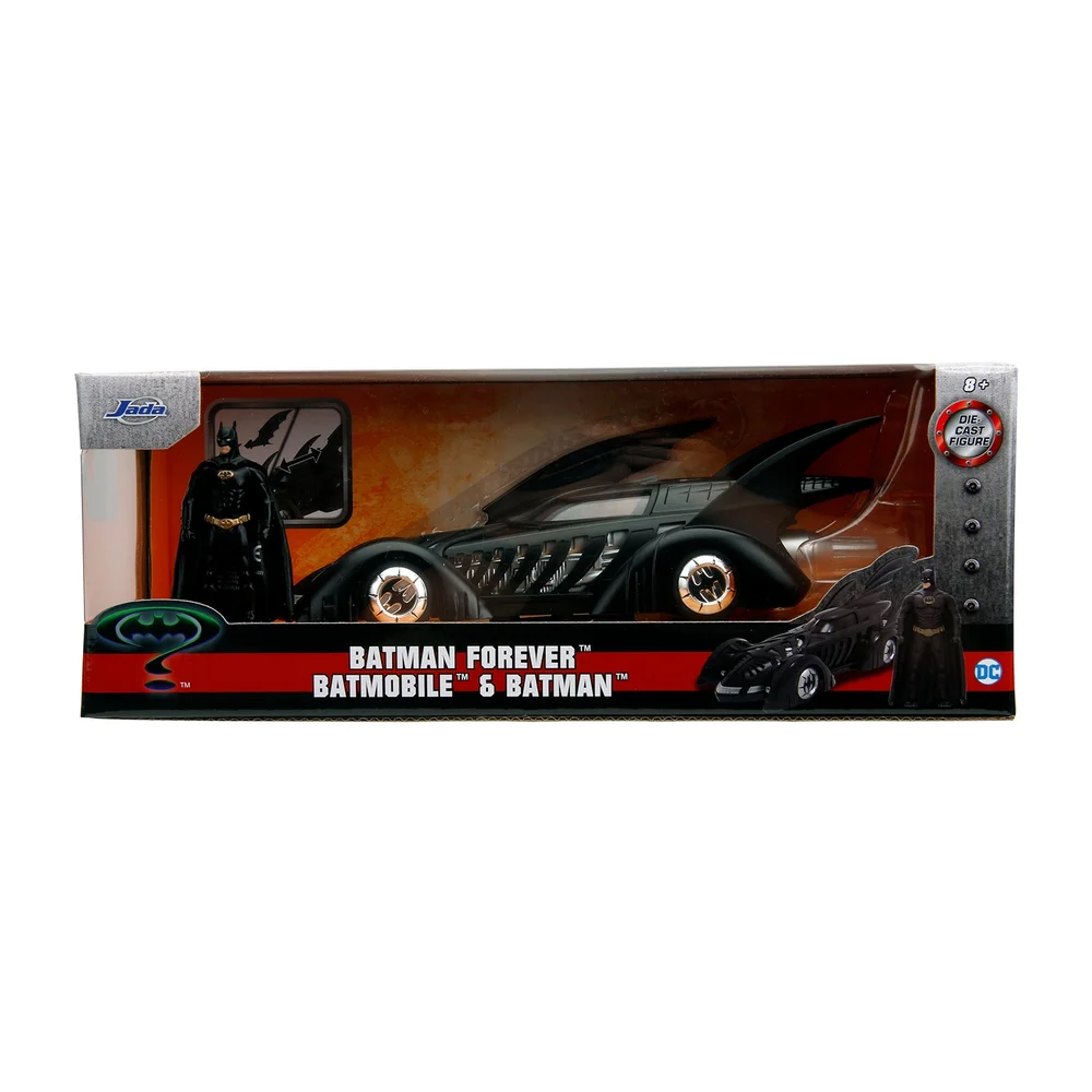 Batman 1995 Batmobile W/Figure 1:24 Jada Toys Image 1