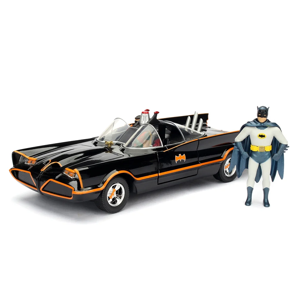 Batman 1966 Classic Batmobile W/Figure 1:24 Jada Toys Image 1