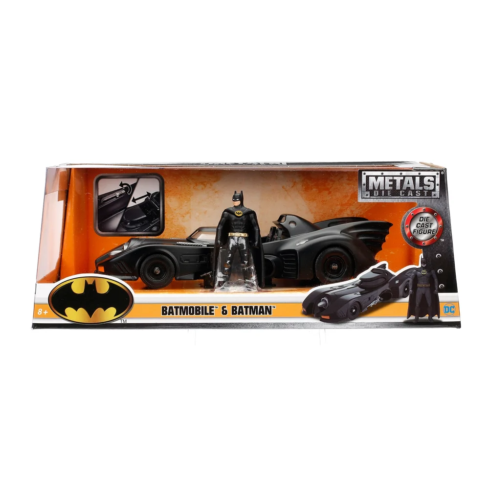 Batman 1989 Batmobile W/Figure 1:24 Jada Toys Image 1