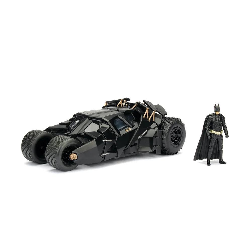 Batman The Dark Knight Batmobile W/Figure 1:24 Jada Toys Image 1