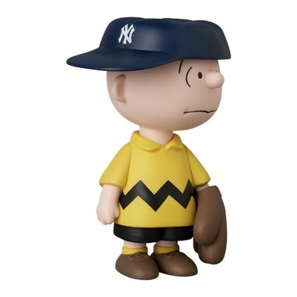 MLB × Peanuts UDF PVC Figure New York Yankees Charlie Brown 9 cm Image 1