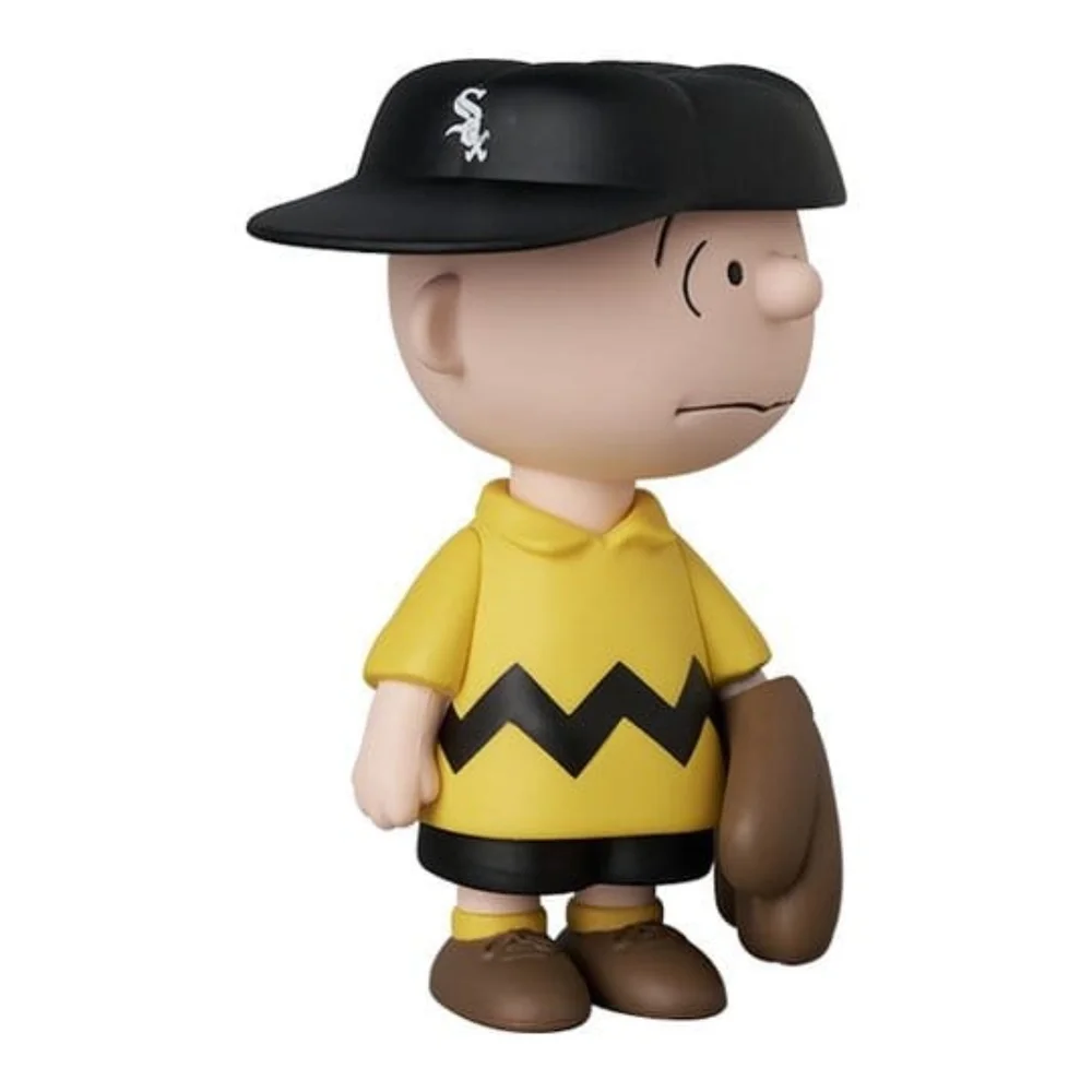 MLB × Peanuts UDF PVC Figure Chicago White Sox Charlie Brown 9 cm Image 1