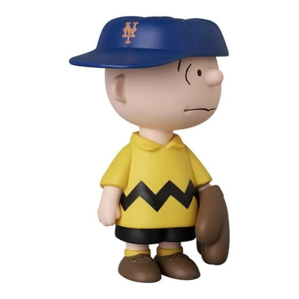 MLB × Peanuts UDF PVC Figure New York Mets Charlie Brown 9 cm Image 1