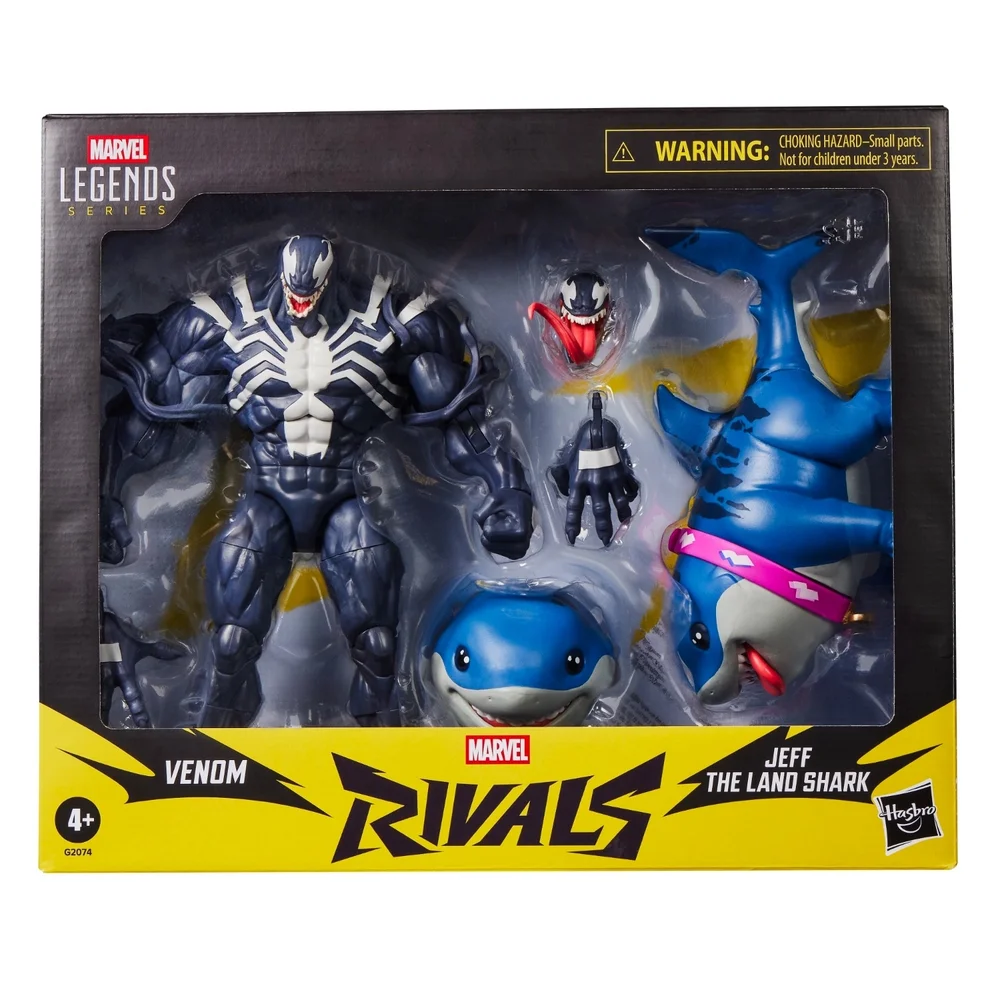 Marvel Legends Series Marvel Rivals Venom & Jeff the Land Shark Action Figure Collectibles Image 1
