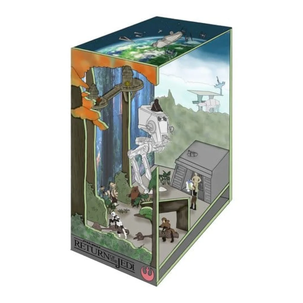 Star Wars Tiny Adventures Book Nook Mini Diorama Battle of Endor 23 cm Image 1