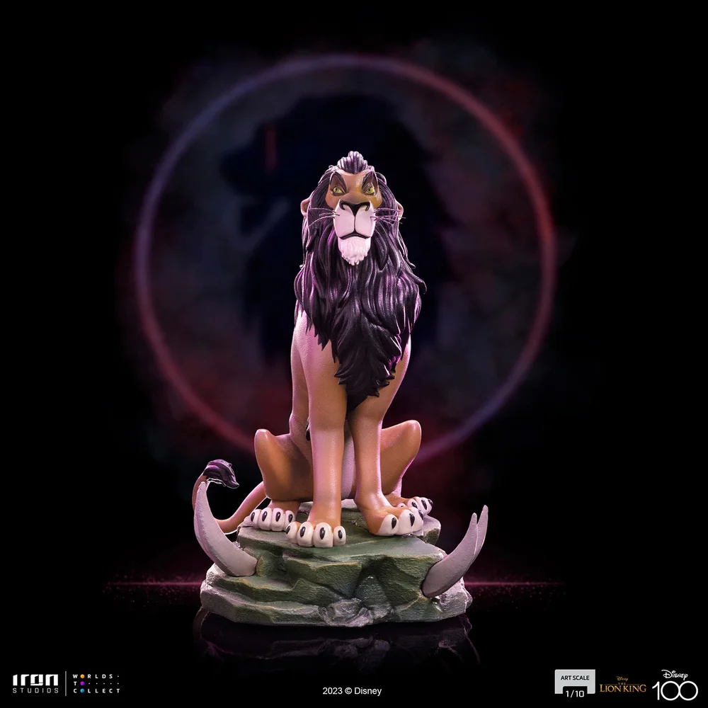 Iron Studios The Lion King Scar Deluxe Art Scale 1/10 Statue Image 1