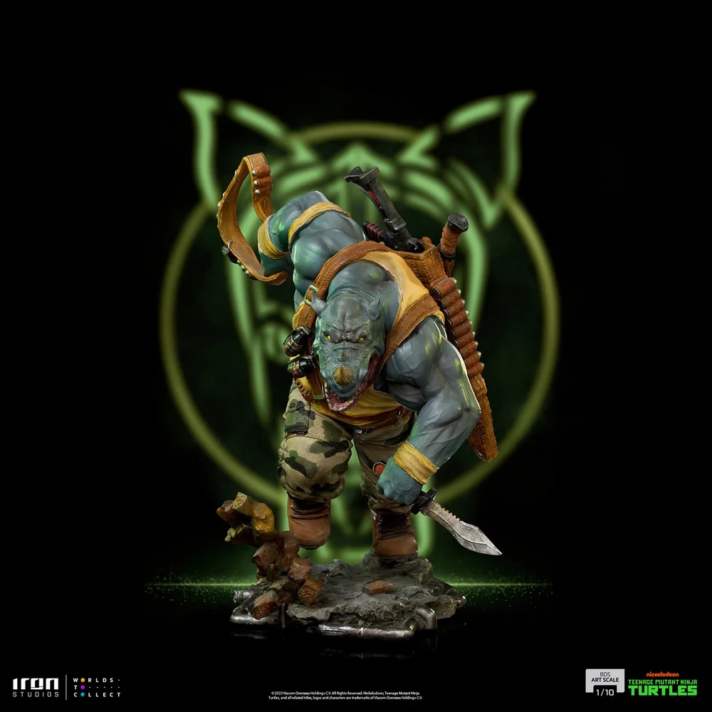 Iron Studios Teenage Mutant Ninja Turtles Rocksteady BDS Art Scale 1/10 Statue Image 1