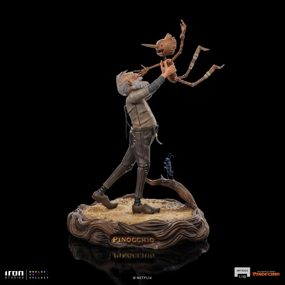 Iron Studios Pinocchio Geppetto & Pinocchio Art Scale 1/10 Statue Image 1