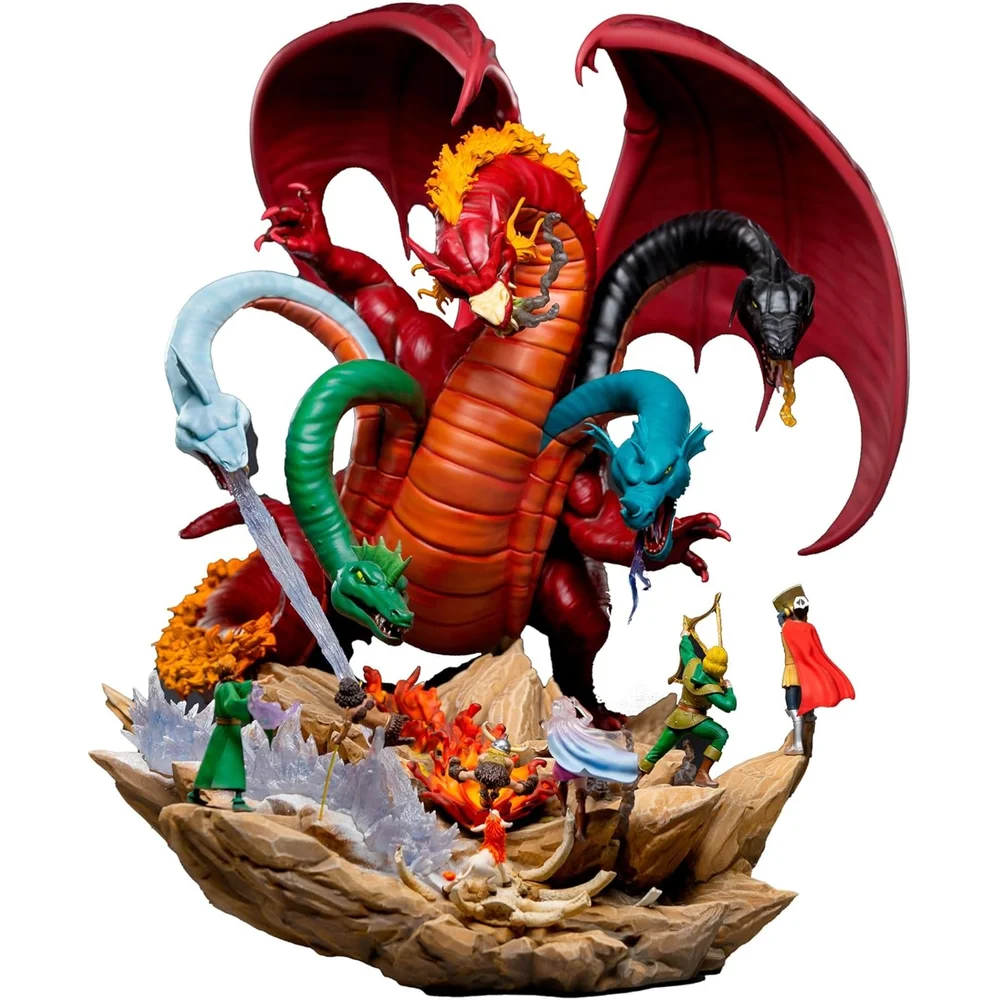 Iron Studios Dungeons and Dragons Tiamat Battle Diorama Demi Art 1/20 Scale Statue Image 1