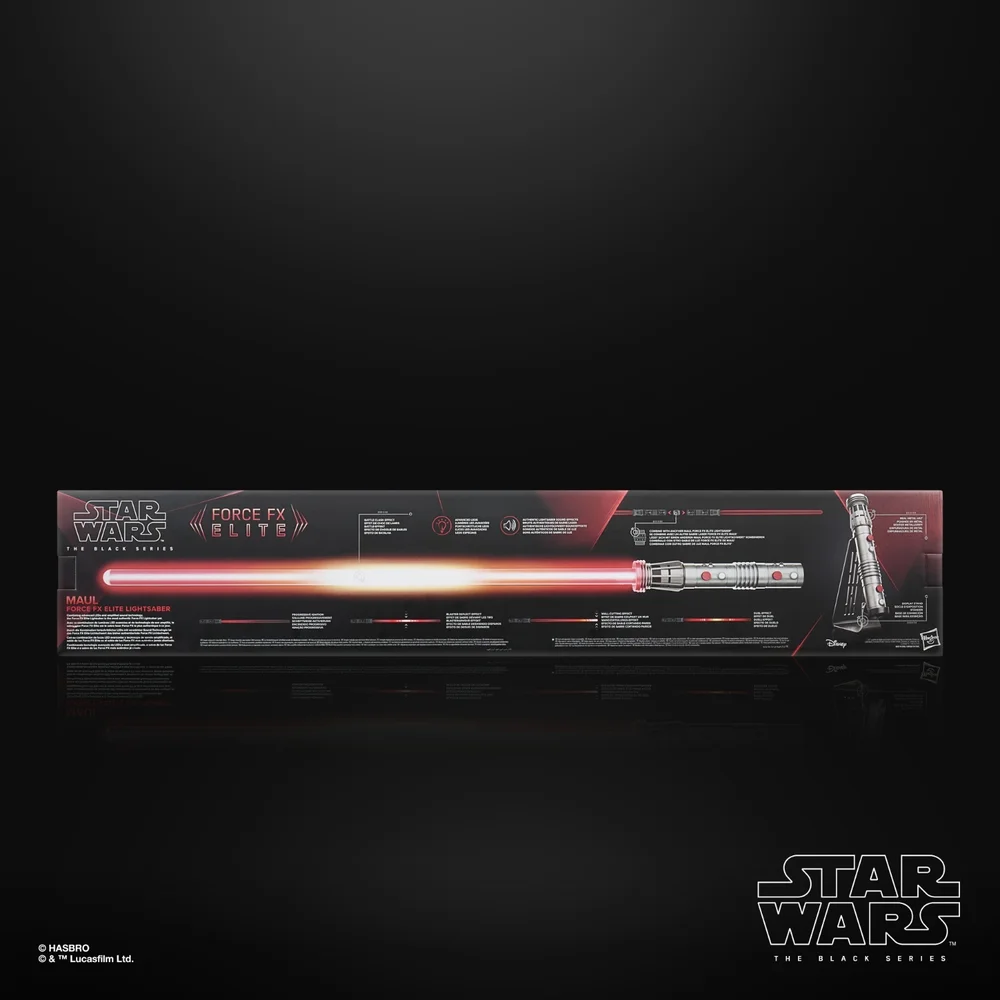 Star Wars The Black Series Force FX Elite Maul Premium Role-play Electronic Lightsaber, Ages 14 and Up Image 1