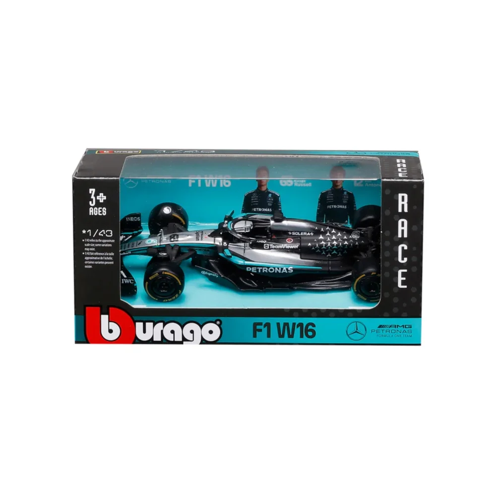 Bburago F1 Mercedes AMG W16 2025 Russell 1:43 Scale Model Image 1