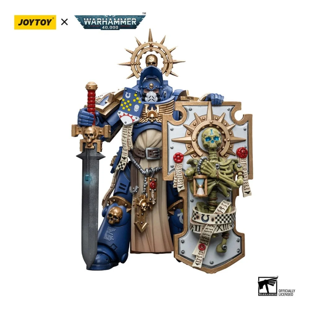 Warhammer 40k Action Figure 1/18 Ultramarines Primaris Captain with Relic Shield and Power Sword 12 cm Image 1