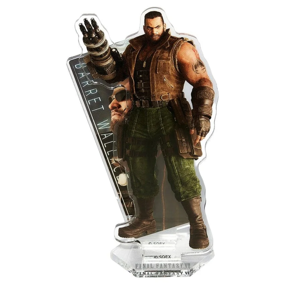 Final Fantasy VII Rebirth Acrylic Stand Barret Wallace 10 cm Image 1
