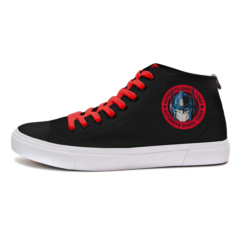 Akedo x Transformers Autobot High Top - Black / White - UK 3 / EU 35.5 / US Men's 3.5 / Women's 5 Image 1