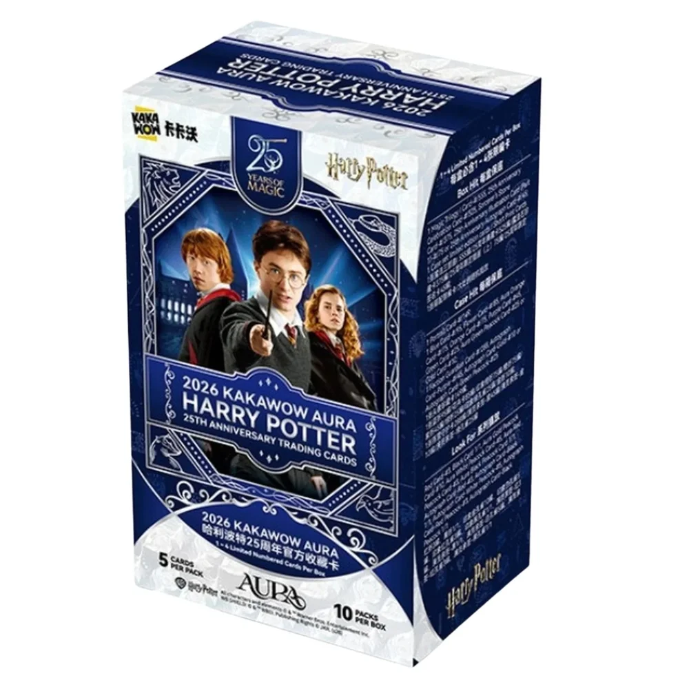 2026 Kakawow Aura Harry Potter 25th Anniversary Trading Cards Hobby Box Case (10 Boxes) Image 1