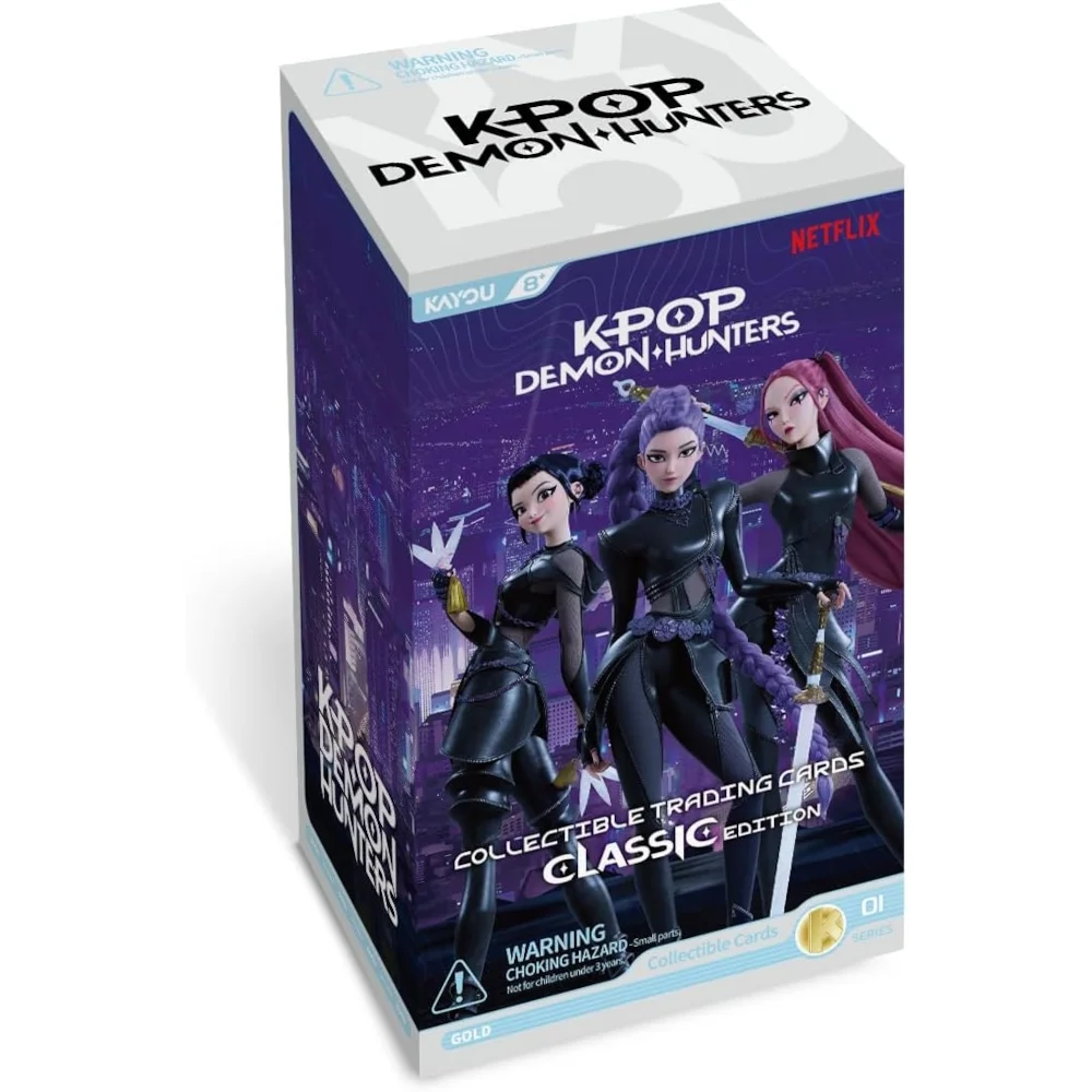 K-Pop Demon Hunters Collectible Trading Cards Classic Edition Foil Blister Box (12 Packs) Image 1