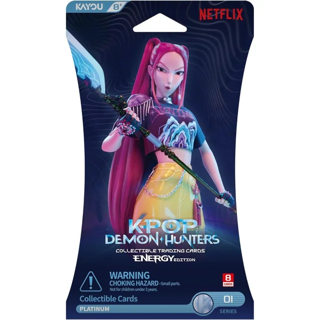K-Pop Demon Hunters Collectible Trading Cards Energy Edition Foil Blister Box (12 Packs)