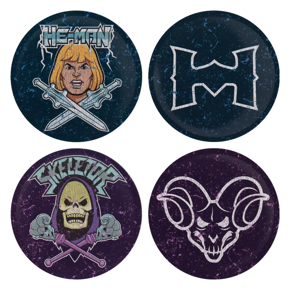 Masters of the Universe™ - Set of Four Printed Metal Coasters Image 1