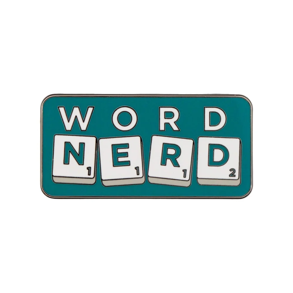 Scrabble™ - Limited Edition WORD NERD Pin Badge Image 1