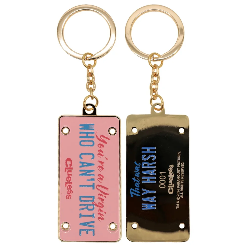 Clueless – Limited Edition License Plate Keyring Image 1