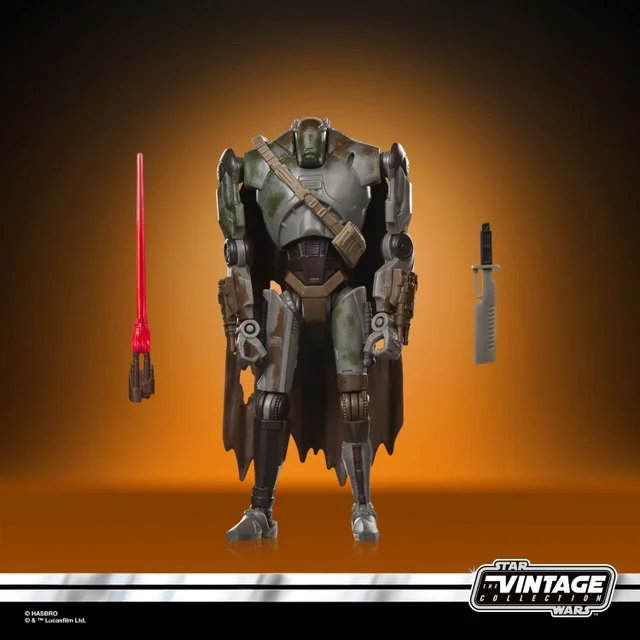 Star Wars The Vintage Collection Mercenary Droid, Star Wars: The Mandalorian and Grogu Premium 9.5 cm Collectible Action Figure