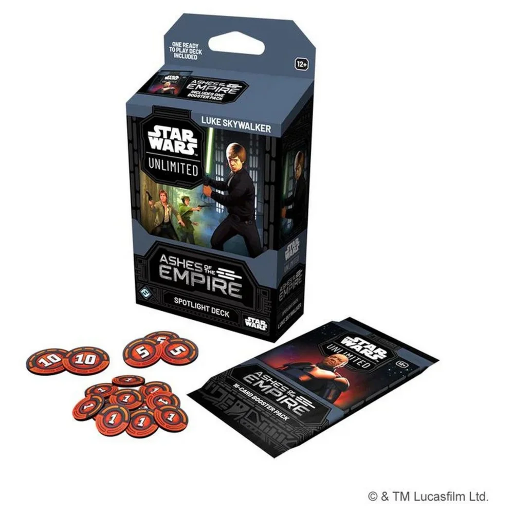 Star Wars: Unlimited TCG Ashes of the Empire Spotlight Deck Luke Image 1