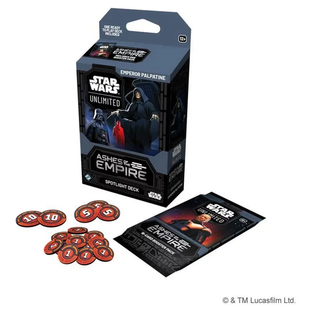 Star Wars: Unlimited TCG Ashes of the Empire Spotlight Deck Palpatine Image 1