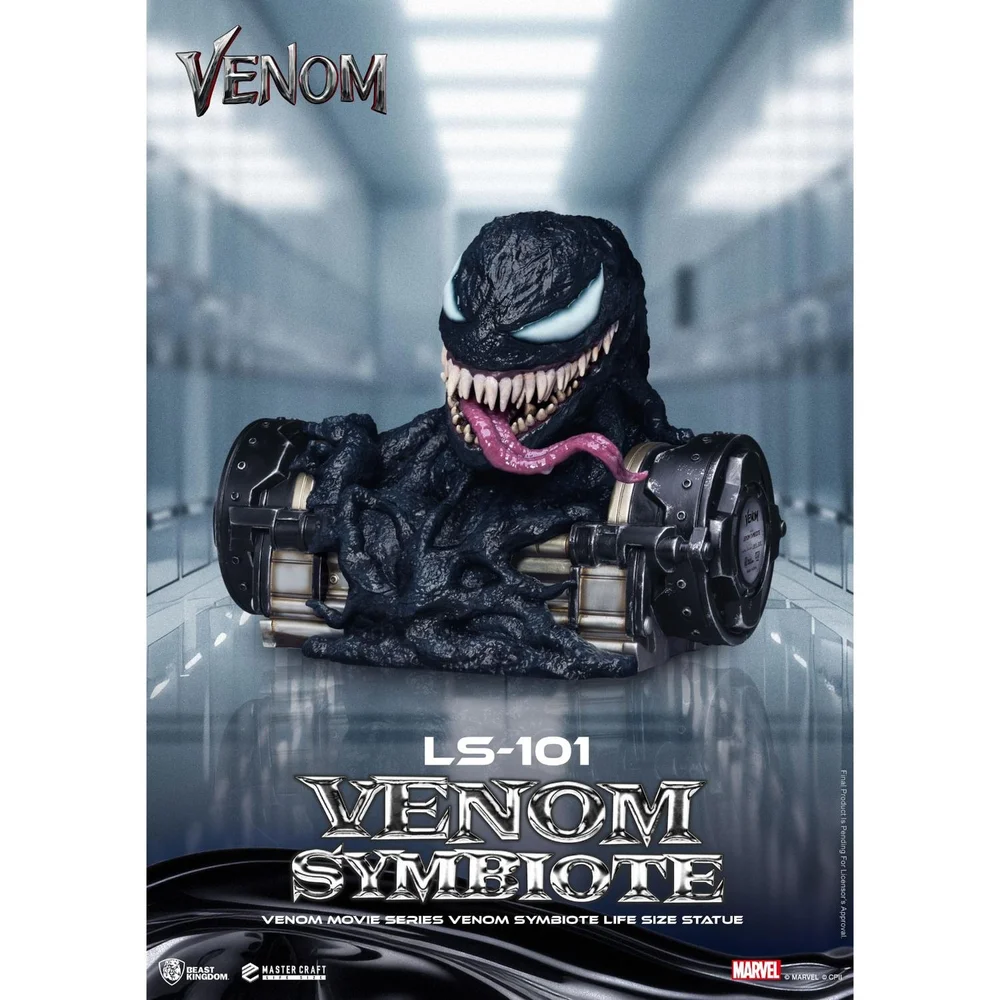 Beast Kingdom Venom Movie Series Life-Size Statue Venom Symbiote 24 cm Image 1