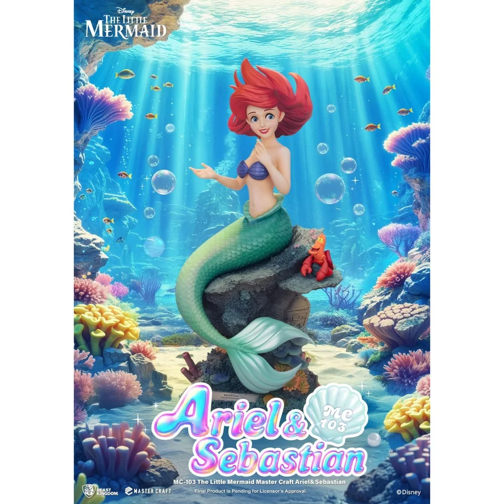 Beast Kingdom The Little Mermaid Master Craft Statue Ariel & Sebastian 42 cm Image 1