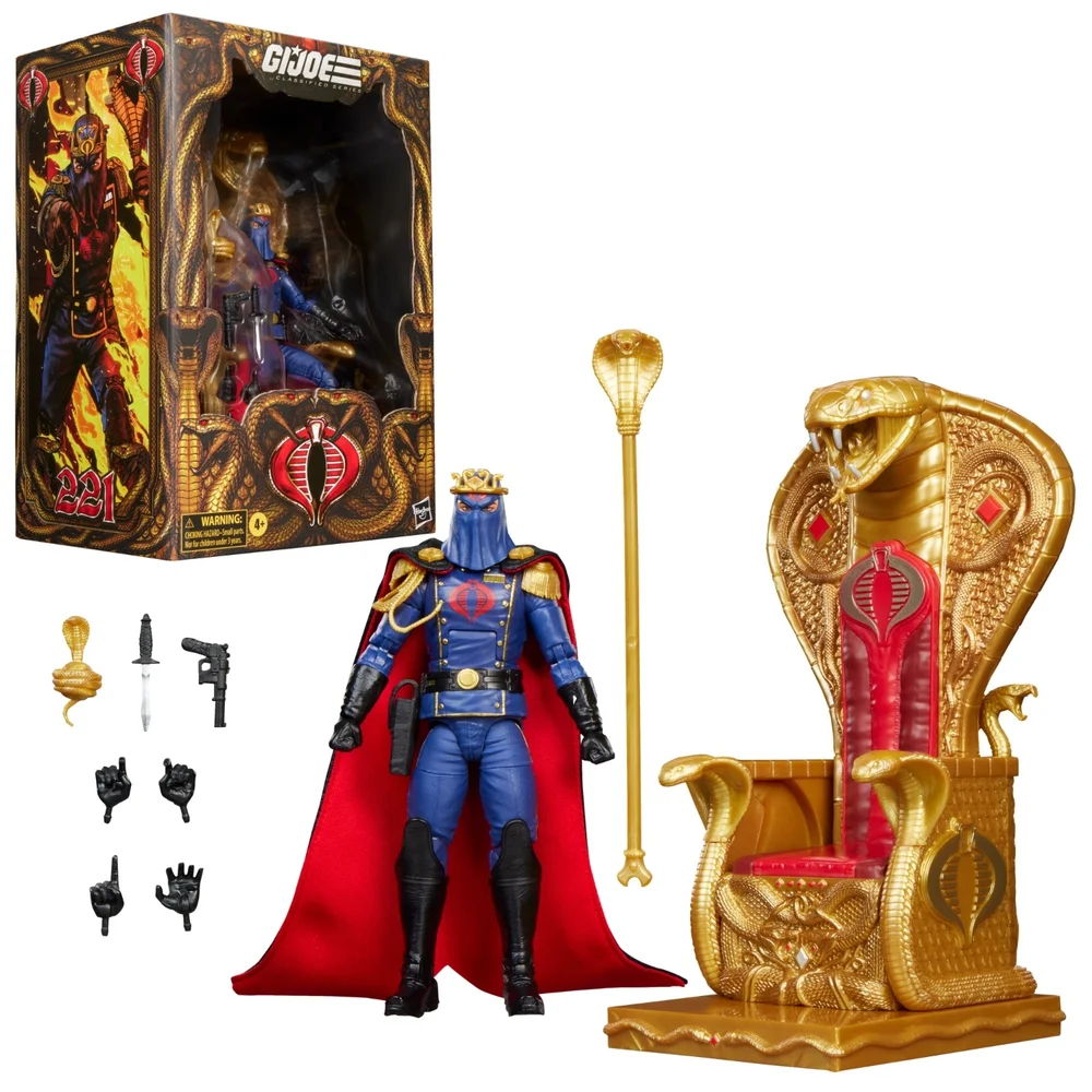 G.I. Joe Classified Series #221, Cobra Commander in dress uniform, Collectible 15 cm Action Figure Set with 9 Accessories Image 1