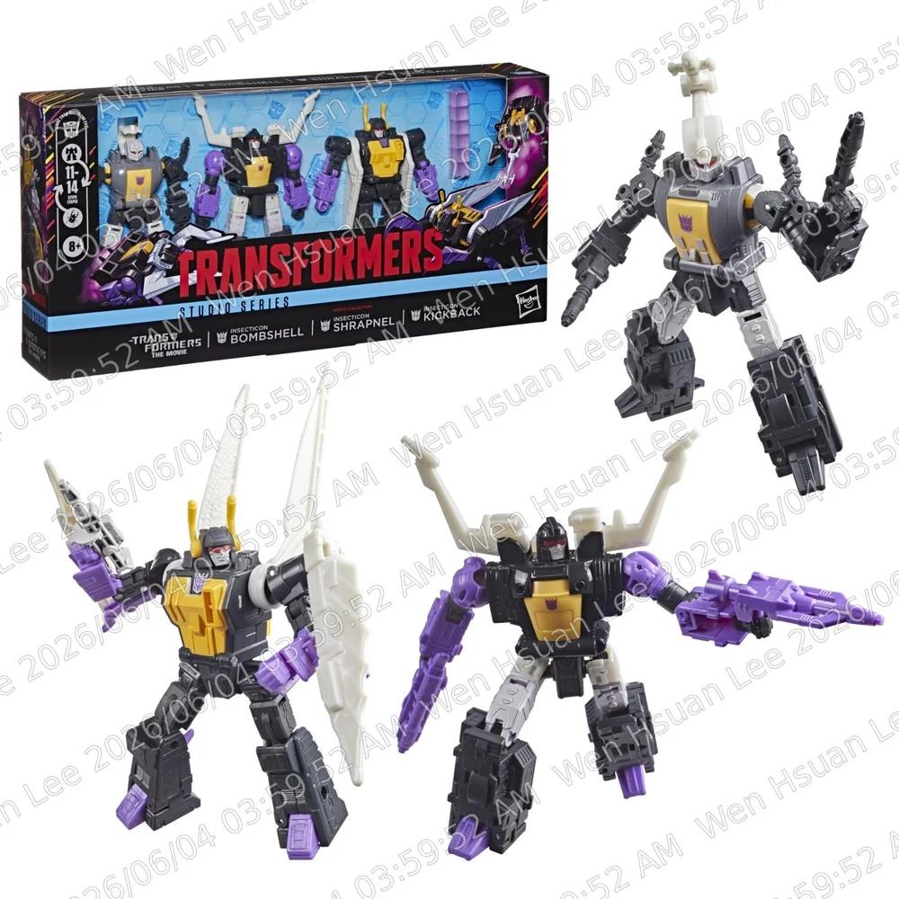 Transformers Toys Studio Series Insecticon 3-Pack, 14-cm Robot Action Figures, 8+ Image 1