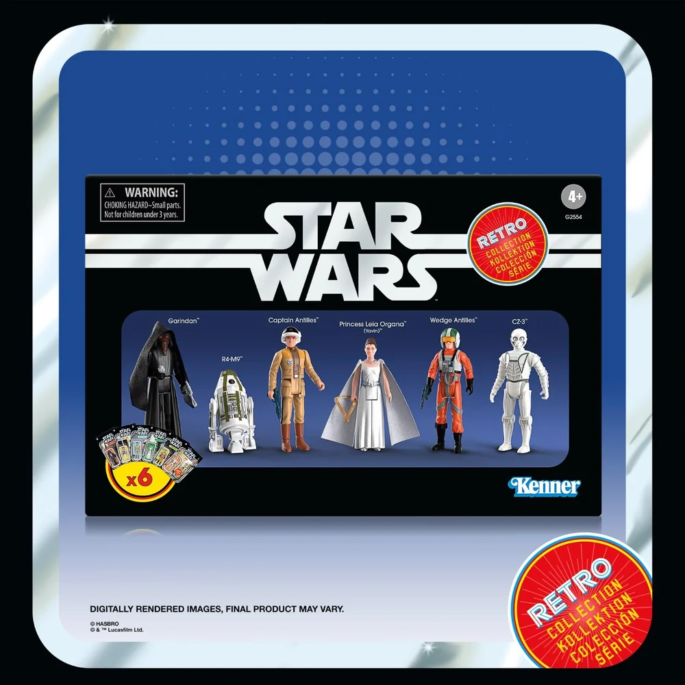 Star Wars Retro Collection Star Wars: A New Hope Episode IV Collectible 3.75 Inch Action Figure 6-Pack Image 1