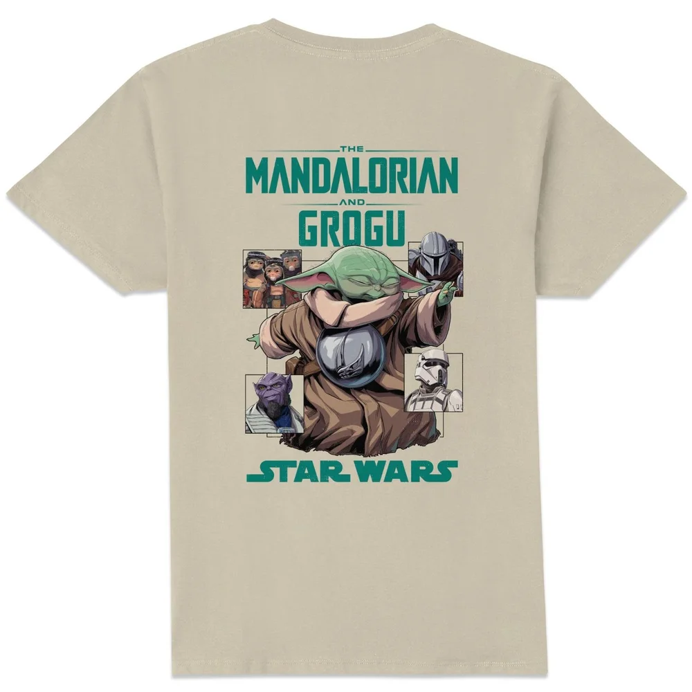 Mandalorian & Grogu Grogu Squares T-Shirt Cream - XXL Image 1