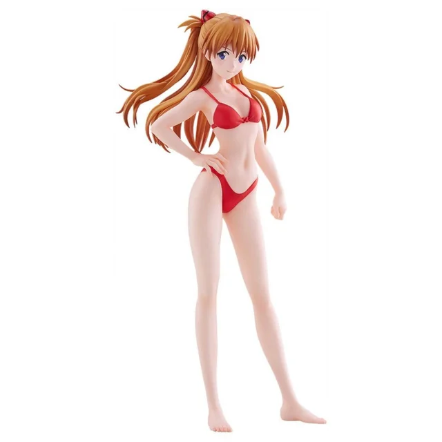 Rebuild of Evangelion Pop Up Parade Beach Queens Asuka Shikinami Langley (Bikini Style) L Size 23 cm