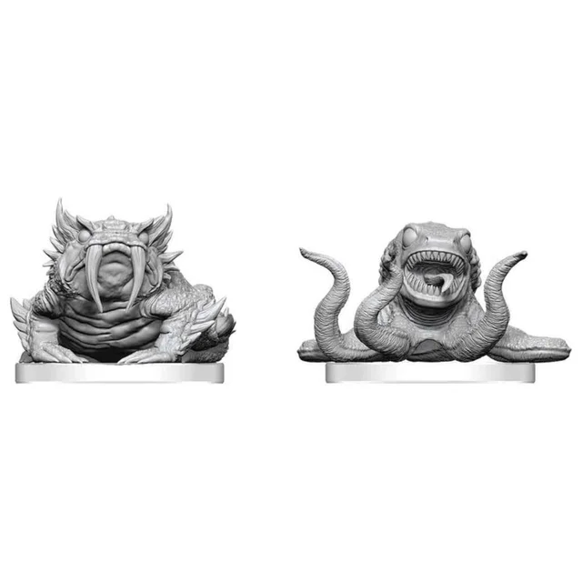 Pathfinder Battles Deep Cuts Unpainted Miniature Bogwid & Slurk 13 cm