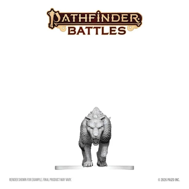 Pathfinder Battles Deep Cuts Unpainted Miniature Hyaenodon 13 cm